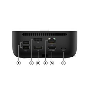 HP USB-C 100W G6 Dock EURO, Jet black - BS7S5AA
