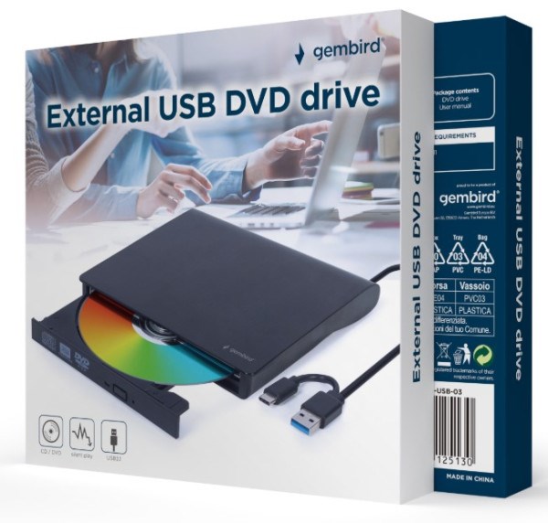 DVD-USB-031 Gembird eksterni USB CD/DVD drive Citac-rezac, USB + USB-C, black CD, DVD mediji SOPING.RS 42 DVD-USB-031 Gembird eksterni USB CD/DVD drive Citac-rezac, USB + USB-C, black - Слика 2