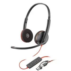 Slušalice sa mikrofonom Poly Blackwire 3220 HP 8X228AA USB-C+ USB-C/A adapter