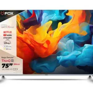 Televizor Fox 75WOS626D Smart, DLED, 4K UHD, 75" (190 cm), ATV/DTV-C/T/T2/S/S2