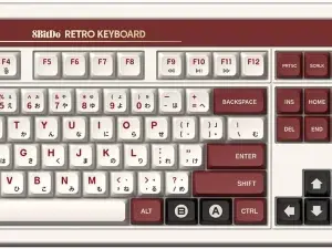 Bežična tastatura 8BitDo Retro 108/mehanička/Fami Edition + Dual Super Buttons