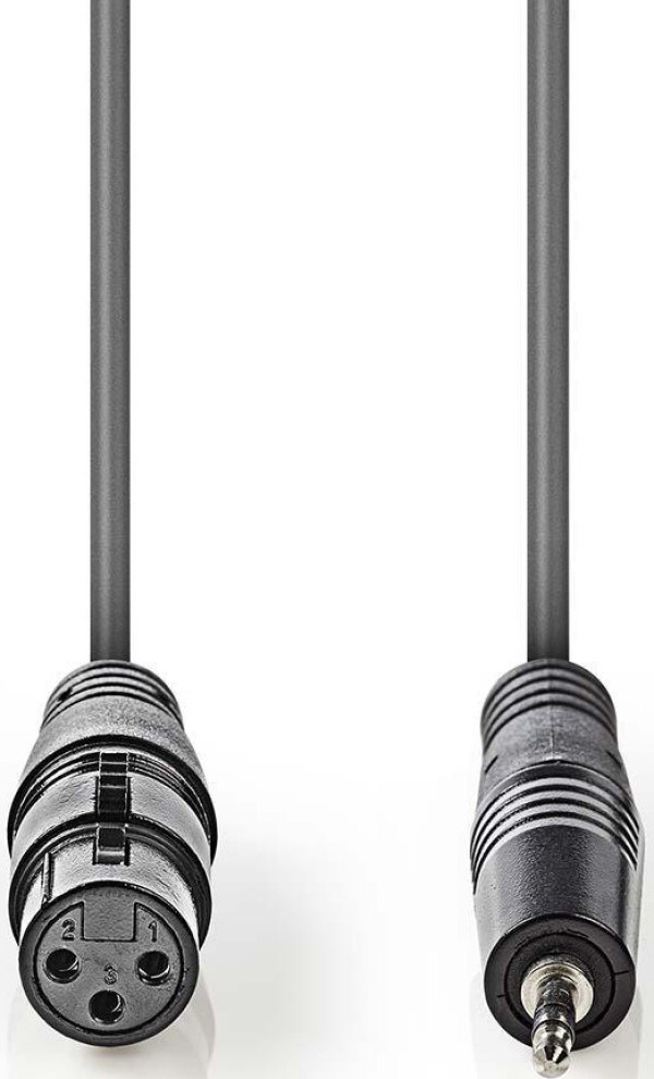 COTH15320GY10, Balansirani audio kabl, XLR 3-pinski ženski, 3,5 mm muški, Niklovani, 1,00 m, PVC Audio kablovi SOPING.RS 42 COTH15320GY10, Balansirani audio kabl, XLR 3-pinski ženski, 3,5 mm muški, Niklovani, 1,00 m, PVC - Слика 2
