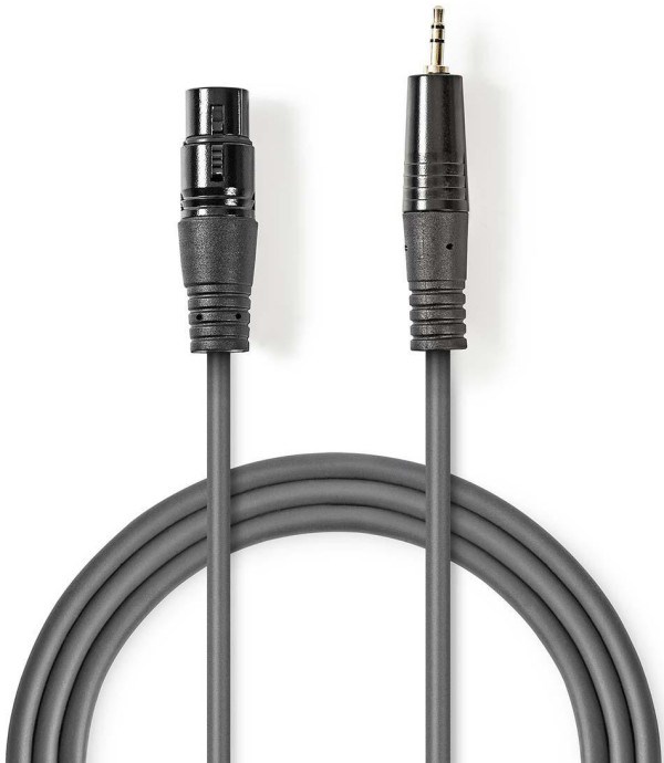 COTH15320GY10, Balansirani audio kabl, XLR 3-pinski ženski, 3,5 mm muški, Niklovani, 1,00 m, PVC Audio kablovi SOPING.RS 43 COTH15320GY10, Balansirani audio kabl, XLR 3-pinski ženski, 3,5 mm muški, Niklovani, 1,00 m, PVC - Слика 3