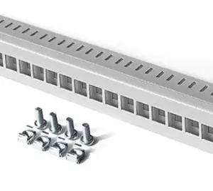 Patch panel za 24 modula RJ45 za rek 19 inca,beli