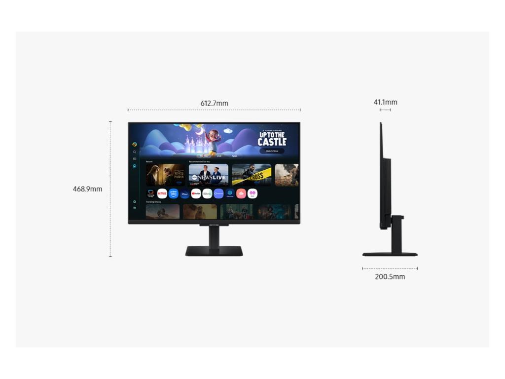 Monitor SAMSUNG LS27FM500EUXDU 27″/IPS/1920×1080/60Hz/5ms GtG/HDMIx2,LAN/VESA/smart/zvucnici/crna Monitori SOPING.RS 43 Monitor SAMSUNG LS27FM500EUXDU 27"/IPS/1920x1080/60Hz/5ms GtG/HDMIx2,LAN/VESA/smart/zvucnici/crna - Слика 3