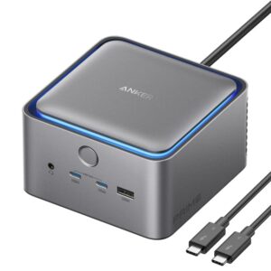 Prime Thunderbolt 5 Docking Stanica 140W, 14u1, siva