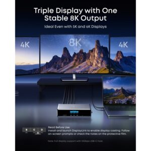 Prime Docking Stanica 140W, 14u1, Display Link, siva