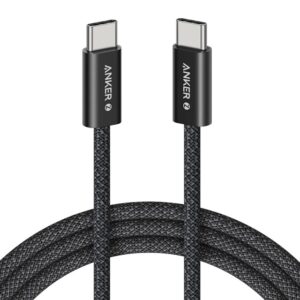 Zolo USB tip-C kabl M/M 1m,  super brzo punjenje 240W, pleteni, crni