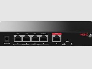 H3C Aolynk UR105G-P 5-Port Router, 1xGE WAN, 4xGE LAN, PoE+