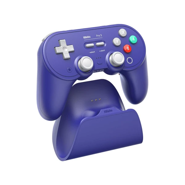 Bežični gamepad 8BitDo Pro 3 BT/2.4Ghz/Multi platform/Vibracija/Hall Effect/TMR/Purple edition+Dock Gamepad/joystick SOPING.RS 41 Bežični gamepad 8BitDo Pro 3 BT/2.4Ghz/Multi platform/Vibracija/Hall Effect/TMR/Purple edition+Dock