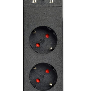 TSL-PS-S4U-01 Gembird pametni produzni kabl sa USB punjenjem, 4 uticnice, 1,5m crni