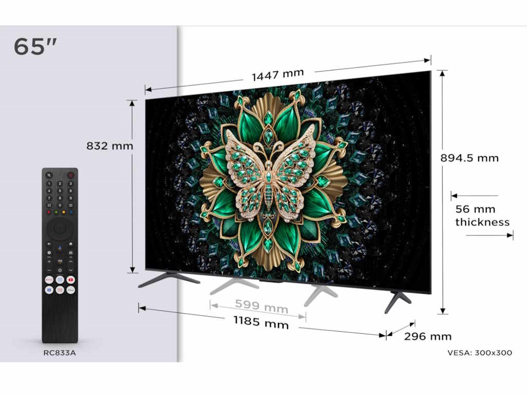 Televizor TCL 65C6K/MiniLED-QLED/65″/4K UHD/144Hz/Google TV/crna Televizori SOPING.RS 43 Televizor TCL 65C6K/MiniLED-QLED/65"/4K UHD/144Hz/Google TV/crna - Слика 3