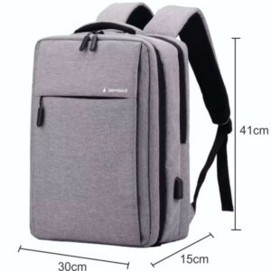 NCC-15-KLB012 Gembird Ranac poslovni Sivi za laptop 15,6inc 41x30x15cm USB konektor