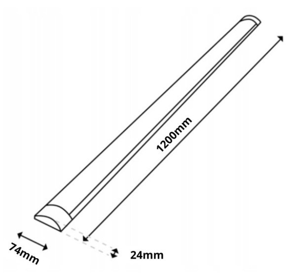 LED BATTEN 40W 4800lm 3CCT 120cm 3000K/4000K/6500K, LI4303 LED rasveta SOPING.RS 45 LED BATTEN 40W 4800lm 3CCT 120cm 3000K/4000K/6500K, LI4303 - Слика 5