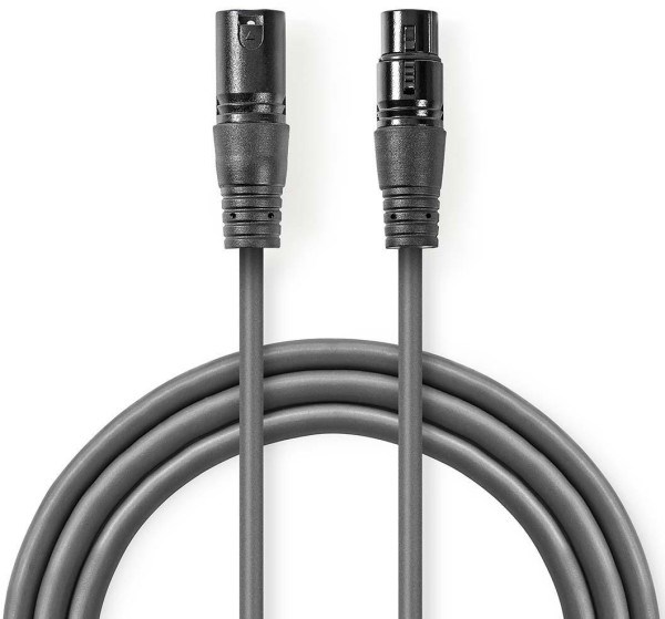 COTH15010GY10, Balansirani audio kabl, XLR 3-pinski muški, XLR 3-pinski ženski, Niklovani, 1,00 m Audio kablovi SOPING.RS 42 COTH15010GY10, Balansirani audio kabl, XLR 3-pinski muški, XLR 3-pinski ženski, Niklovani, 1,00 m - Слика 2