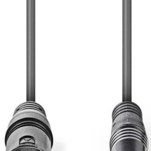 COTH15300GY15, Balansirani audio kabl, XLR 3-pinski muški, 3,5 mm muški, Niklovani, 1,50 m, PVC