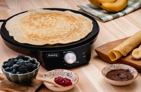 Rosberg aparat za palacinke R51323A 1200W,crna,indicator napajanja,nelepljiv premaz Indukcione ploče i rešoi SOPING.RS 41 Rosberg aparat za palacinke R51323A 1200W,crna,indicator napajanja,nelepljiv premaz
