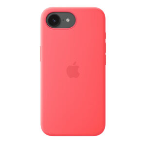 iPhone 17e Silicone Case with MagSafe – Bright Guava