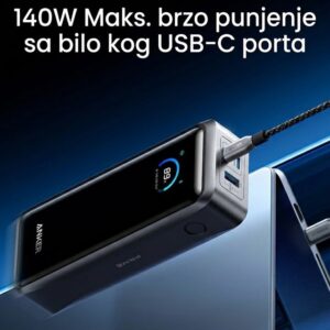 Prime 26250mAh, 300W, Power Bank crni