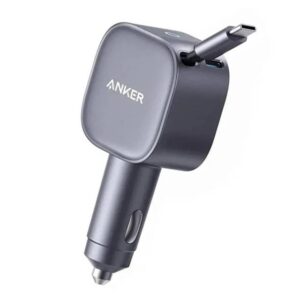 Nano 75W, sa ugrađenim USB-C kablom na izvlačenje i USB-C portom, auto punjač