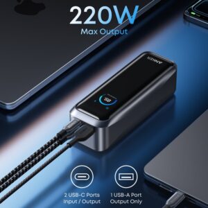 Prime 20000mAh, 220W, Power Bank crni