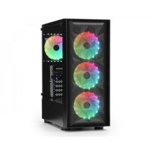 Kucište IG-MAX  N1907 OCTAGON 4F Mid Tower/ATX/Micro ATX/Mini ITX/RGB/bez napajanja/crna