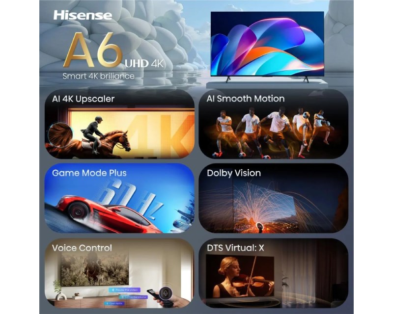 43 inča 43A6S LED 4K Ultra HD Smart TV Televizori SOPING.RS 42 43 inča 43A6S LED 4K Ultra HD Smart TV - Слика 2