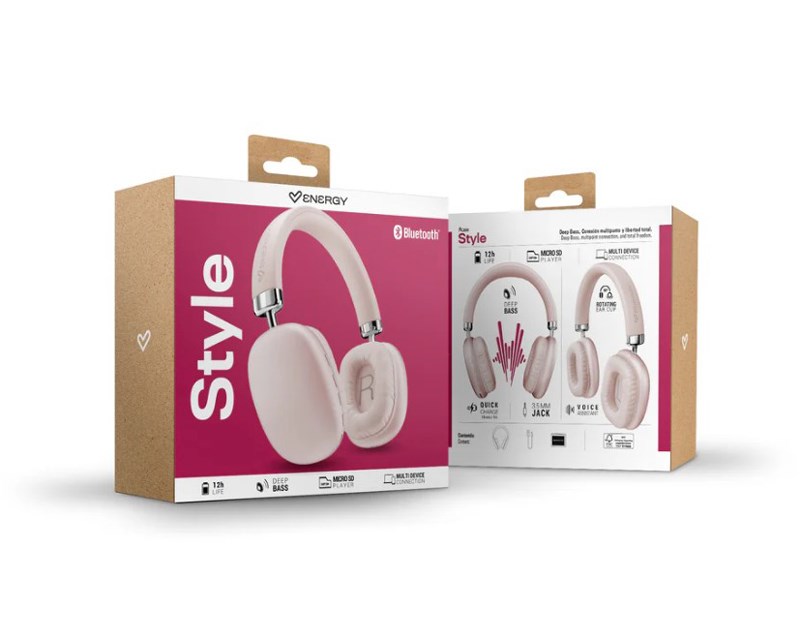 Pink Style Bluetooth slušalice roze (M49005) Slušalice SOPING.RS 43 Pink Style Bluetooth slušalice roze (M49005) - Слика 3