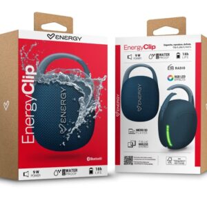 EnergyClip prenosni bluetooth zvučnik plavi (M50057)
