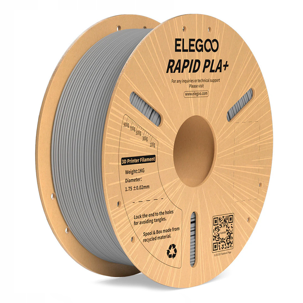Rapid PLA+ filament 1.75mm 1kg – Grey Oprema za 3D štampače SOPING.RS 41 Rapid PLA+ filament 1.75mm 1kg - Grey