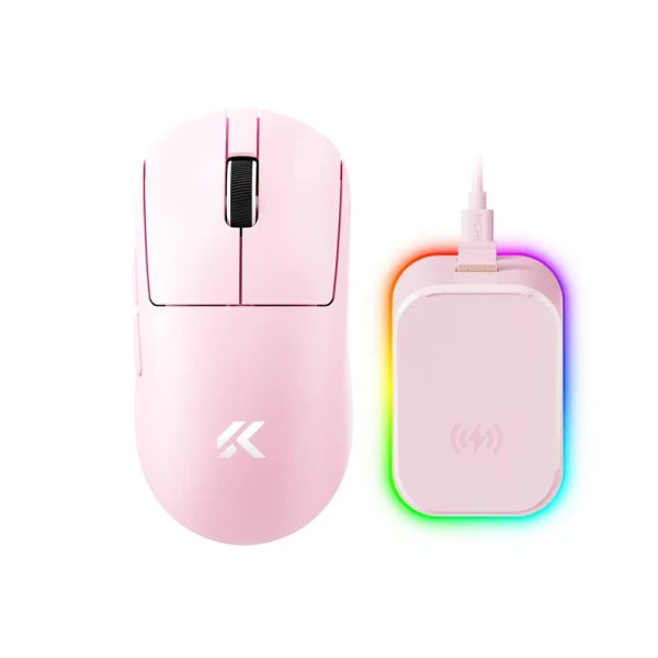 Bežični gaming miš MCHOSE A7 V2 Ultra Plus Pink /PAW 3950/8K Hz/Omron Mechanical Miševi SOPING.RS 41 Bežični gaming miš MCHOSE A7 V2 Ultra Plus Pink /PAW 3950/8K Hz/Omron Mechanical
