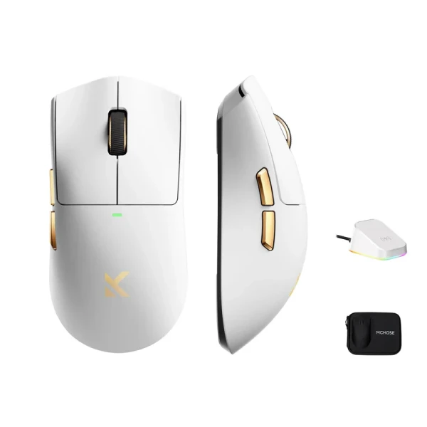 Bežični gaming miš MCHOSE K7 Ultra White God /PAW3950/8KHz pooling/Omron Mechanical Miševi SOPING.RS 41 Bežični gaming miš MCHOSE K7 Ultra White God /PAW3950/8KHz pooling/Omron Mechanical
