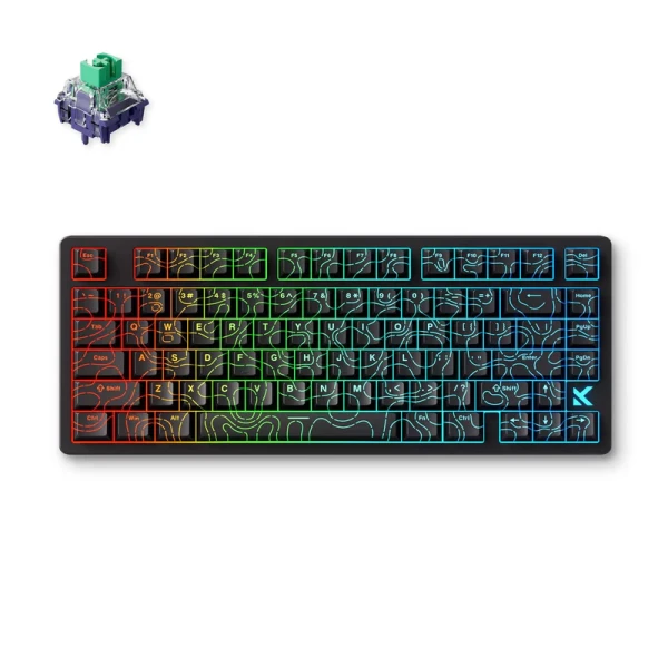 Gaming tastatura MCHOSE Jet 75 Black Topographic/KailH Magtetic God switch Tastature SOPING.RS 41 Gaming tastatura MCHOSE Jet 75 Black Topographic/KailH Magtetic God switch