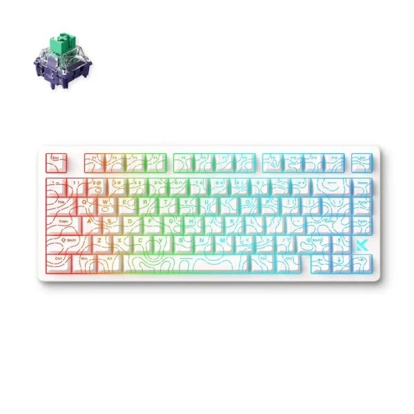 Gaming tastatura MCHOSE Jet 75 White Topographic/KailH Magtetic God switch Tastature SOPING.RS 41 Gaming tastatura MCHOSE Jet 75 White Topographic/KailH Magtetic God switch