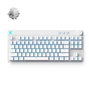 Gaming tastatura MCHOSE Mix 87 White/Mount Tai Magnetic switch GT