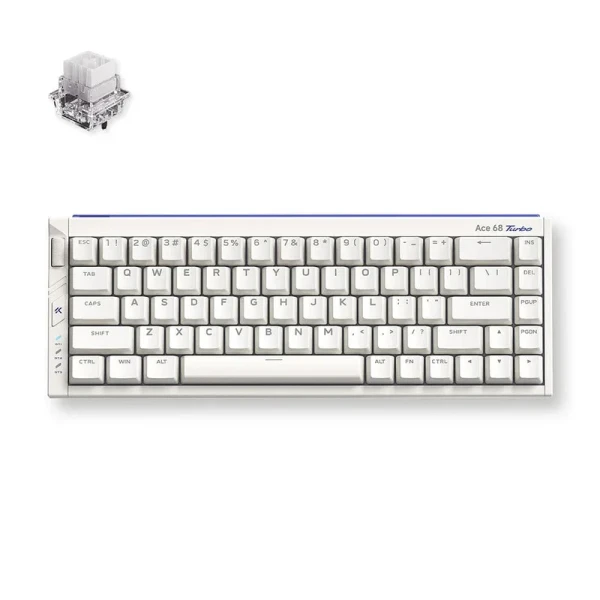 Gaming tastatura MCHOSE Ace 68 Turbo Nova White/Mount Tai Magnetic switch Tastature SOPING.RS 41 Gaming tastatura MCHOSE Ace 68 Turbo Nova White/Mount Tai Magnetic switch