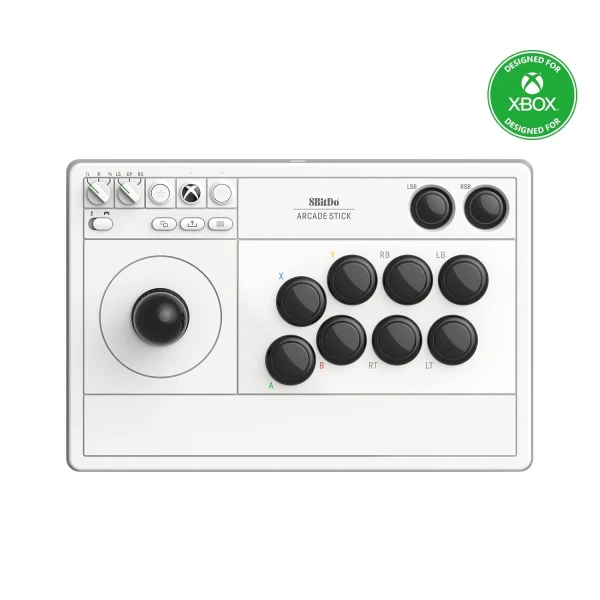 Bežični Arcade gamepad 8BitDo Arcade stick Xbox/Windows/Mapping/Mode Switch/AUX/White Gamepad/joystick SOPING.RS 43 Bežični Arcade gamepad 8BitDo Arcade stick Xbox/Windows/Mapping/Mode Switch/AUX/White - Слика 3