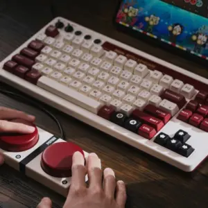 Bežična tastatura 8BitDo Retro 87/mehanička/Fami Edition + Dual Super Buttons