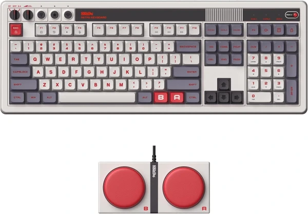 Bežična tastatura 8BitDo Retro 108/mehanička/N Edition + Dual Super Buttons Tastature SOPING.RS 43 Bežična tastatura 8BitDo Retro 108/mehanička/N Edition + Dual Super Buttons - Слика 3