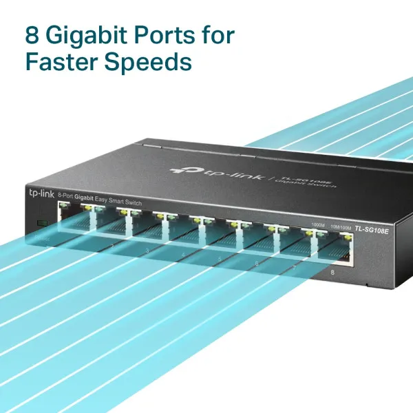 LAN Switch TP-LINK TL-SG108E Gigabit 10/100/1000Mbps Svičevi SOPING.RS 44 LAN Switch TP-LINK TL-SG108E Gigabit 10/100/1000Mbps - Слика 4