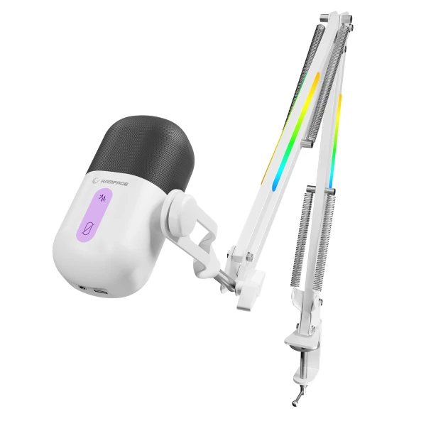 Mikrofon Rampage Arpeggio RGB beli 42797 Slušalice SOPING.RS 41 Mikrofon Rampage Arpeggio RGB beli 42797