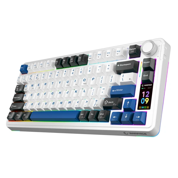 Tastatura Wireless/Bluetooth Rampage QUELL PRO RGB mehanička 42257 Tastature SOPING.RS 42 Tastatura Wireless/Bluetooth Rampage QUELL PRO RGB mehanička 42257 - Слика 2