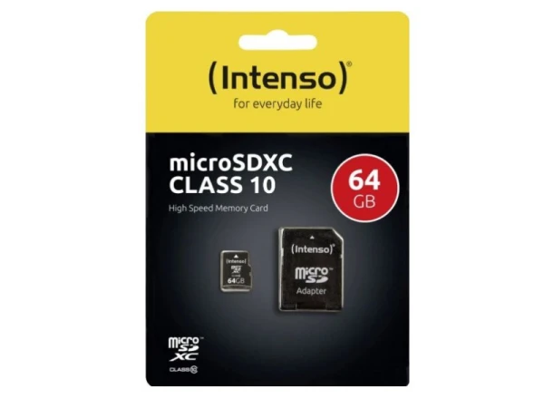 Micro SDXC Intenso 64GB Class10 3413490 + adapter Memorijske kartice SOPING.RS 41 Micro SDXC Intenso 64GB Class10 3413490 + adapter