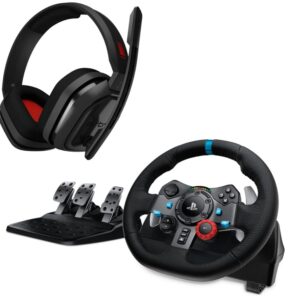 Logitech G29 Driving Force Gaming Racing Wheel + Logitech A10 Headset