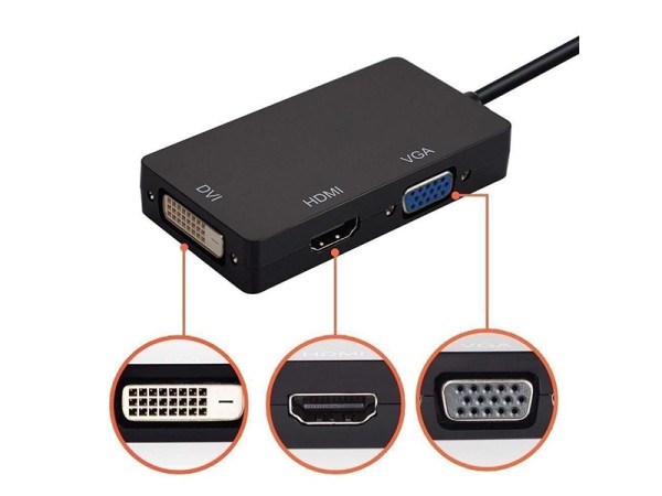 DisplayPort na HDMI+VGA+DVI adapter DHV-59 DisplayPort kablovi SOPING.RS 43 DisplayPort na HDMI+VGA+DVI adapter DHV-59 - Слика 3