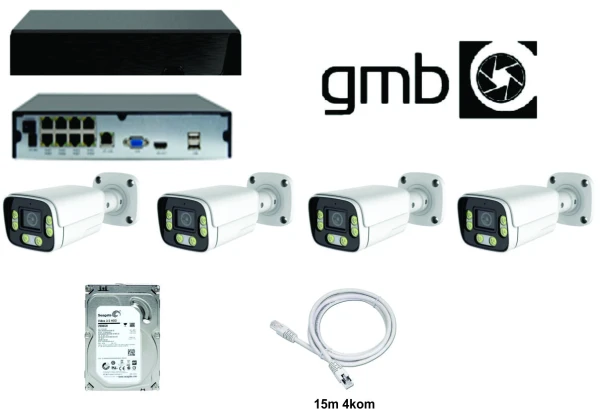 CAM-IPSET4MP-01 NVR 8CH, HDD 2TB, 4x 15m KABLA i 4 KAMERE 4MPX BULLIT Sigurnosne kamere SOPING.RS 45 CAM-IPSET4MP-01 NVR 8CH, HDD 2TB, 4x 15m KABLA i 4 KAMERE 4MPX BULLIT - Слика 5