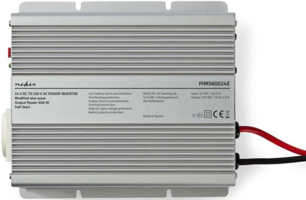 NEDIS PIMS60024E Pretvarac napona sa modifikovanim sinusnim talasom, 24 V DC , 230 V AC 50 Hz , 600 UPS i ispravljači SOPING.RS 43 NEDIS PIMS60024E Pretvarac napona sa modifikovanim sinusnim talasom, 24 V DC , 230 V AC 50 Hz , 600 - Слика 3