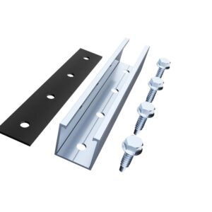 Konstrukcije za SE ANTAI za trapezni lim, mini rail, 150mm, set za 6 panela, frameless klampe