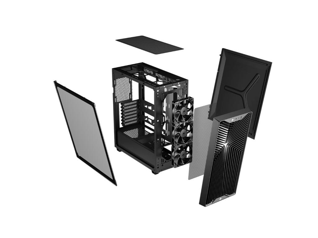 Kucište CORSAIR 3200D RS Mid-Tower/ATX/Mini-Itx/MicroATX/3xRS120/bez napajanja/crna Kućišta računara SOPING.RS 43 Kucište CORSAIR 3200D RS Mid-Tower/ATX/Mini-Itx/MicroATX/3xRS120/bez napajanja/crna - Слика 3