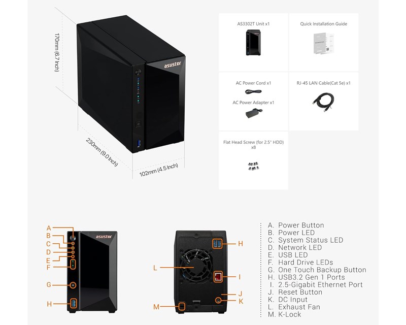 NAS Storage Server DRIVESTOR 2 Pro AS3302T v2 NAS SOPING.RS 44 NAS Storage Server DRIVESTOR 2 Pro AS3302T v2 - Слика 4
